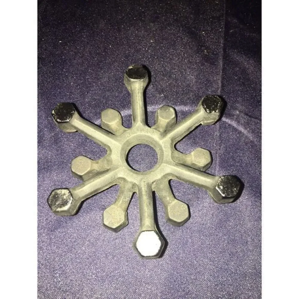 Dansk Design w/ Light CastIron Fiesta Spider CandleHolder &12 Tiny Taper Candles